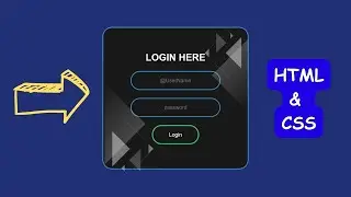 Simple Animated Login Form Design Using Just HTML and CSS | html & css |