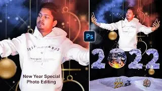 Happy New Year 2022 Photo Editing 😍 | Special Photo Manipulation Tutorial in Photoshop | Honey Patel