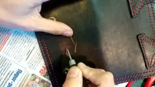 Делаю рисунок на коже.