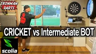 Cricket vs Intermediate BOT on Ironman Darts featuring Scolia Home System