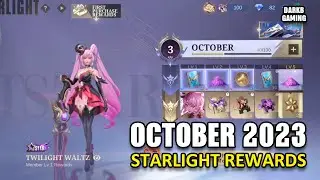 October 2023 Starlight Skin Rewards | Mobile Legends
