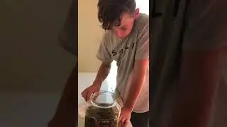My friend trying to eat as many jalapeño slices as he can.