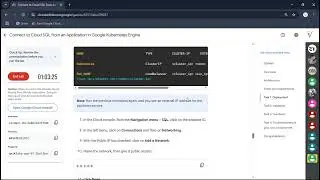 Connect to Cloud SQL from an Application in Google Kubernetes Engine | GSP449 | 