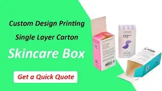 Skincare Packaging Box - Custom Cosmetic Box - Sustainable Health & Beauty Paper Box Factory
