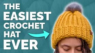 How to Crochet The EASIEST Hat EVER! 