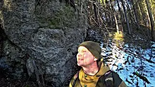 В поисках пещеры. Выход глубокой осенью в лес на костёр.