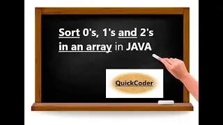 Sort 0's, 1's and 2's in an array in JAVA