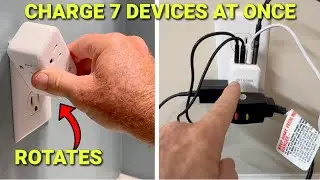 Trond Rotating Outlet ~ Revolutionary Tech ~ Charge 7 Devices at Once