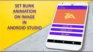 #27 set blink animation on image in android studio ||  How to Create Blink Effect on Text View