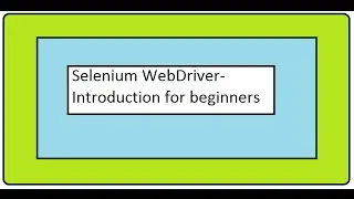 Selenium WebDriver - Introduction for beginners