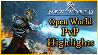 New World MMO PvP - Mage Open World PvP, Ice Gauntlet + Fire Staff PvP