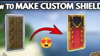 How to make custom shield |  in minecraft 1.20 Pe || Ayush gaming minecraft 😈😈 || 1.20