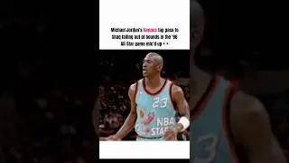 Michael Jordan’s famous tap pass to Shaq falling out of bounds in the ‘96 All-Star game Mic’d up 👀