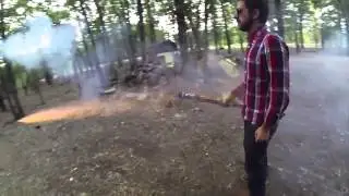 Фейерверки в стиле "Bullet-time"