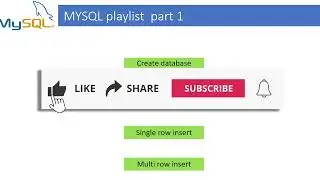 How to create Database and tables,Single Row Insert and Multi Row Insert @bharatcoders  #sql part 1