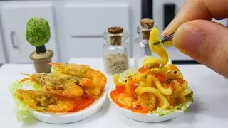 HOW TO COOK MINI FRIED SHRIMP AND NOODLE