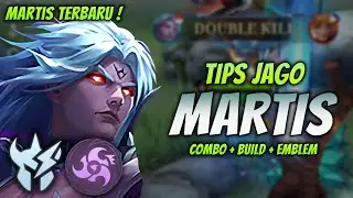 CARA MAIN MARTIS TERBARU ! BUILD & EMBLEM MARTIS TERSAKIT 2024 ! | MARTIS JUNGLER GAMEPLAY