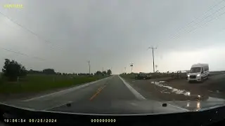 Dashcam - Driving to avoid tornado storm, Marietta, OK to Winstar World Casino