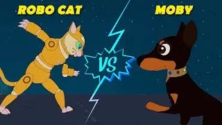 Mighty Raju - The Robo Cat vs Moby | Fun Cartoon for Kids