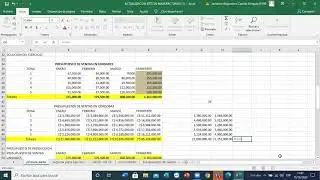 Presupuesto de compra de materiales