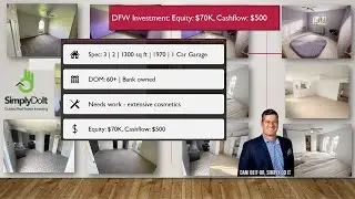 $70k Equity +| $6000 ann. Cashflow Diamond in The Rough | Simply Do It by Dani Beit-Or