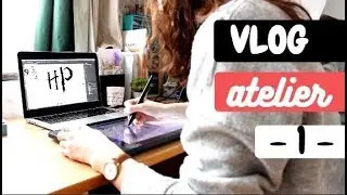 VLOG ATELIER 1 - Illustrations, Tablette , Aquarelle et Boutique!