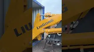Достаем погрузчик LiuGong из контейнера 