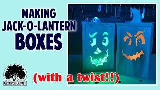 How to make Jack-O-Lantern Boxes with Changeable Faces!!