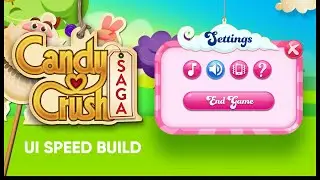 Figma Game UI - Candy Crush Saga Game UI Speed Build