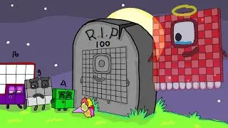Last episode of Numberblocks || Numberblocks 100 is dead - Numberblocks fanmade coloring story