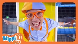 BLIPPI’S TOP TEN: INDOOR PLAYGROUNDS! | Blippi's Stories and Adventures for Kids | Moonbug Kids