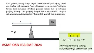 Latihan Soal OSN IPA SMP 2024_Kesetimbangan Rotasi_Torsi
