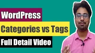 WordPress Categories Vs Tags in Hindi | Categories and Tags in WordPress | Vikash Kumar Singh