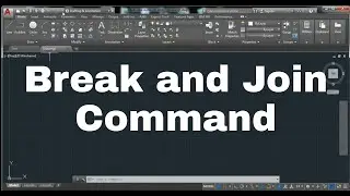 Break And Join Command in AutoCAD || AutoCAD for Beginners
