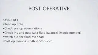 General surgery - fluids