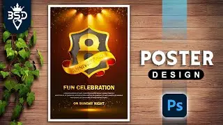 Anniversary Celebration Poster Design in | Photoshop 2021 Tutorial |