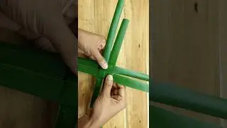 Coconut Leaf Crafts | Very Unique Crafts With Real Leaf #crafts #shorts #coconut #leaf #leafcraft