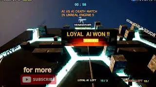 unreal engine 5 AI VS AI death match simulation 1