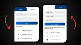 Toggle Animated Login & Sign-Up Form Using HTML & CSS | Pure CSS & HTML Animation