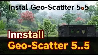 Install Geo-Scatter 5.5 Addons in Blender 4.3 🌿 | Plant-Library & Biomes Tutorial 🎥