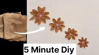 5 Minute Diy | Best Out Of Waste | Waste Packing Paper Craft |