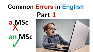 Fix 4 Common Errors. Common English Speaking . Part 1