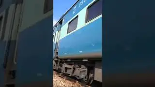 Indian train in super fast speed, Indian Railways.