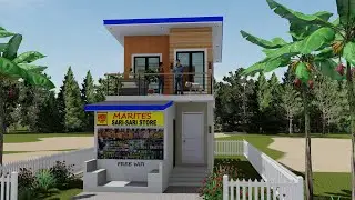 HOUSE DESIGN WITH STORE (DREAM HOUSE)  | 4 X 8 Meters