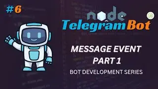 How to create telegram bot || Telegraf message event part 1 