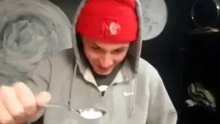 Friend eats spoon full of citric acid