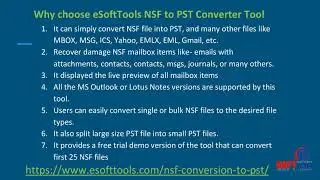 NSF Conversion to PST