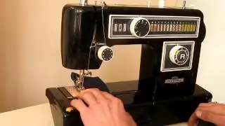 Sewing machine Швейная машина Victoria 653 test трикотаж, джинс.