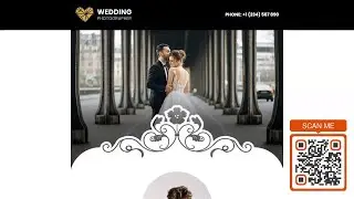 Wedding Planner or Photographer Digital Business Card - Mobile Website