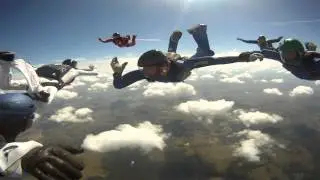 Skydiving formations training - forgotten positions. DZ Pushino